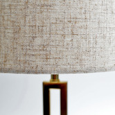 Luminea 45.5cm Brass Croix Marble &amp; Metal  Table Lamp