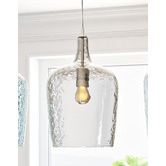 Luminea Fleury Textured Glass Pendant Light