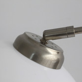 Luminea White Niort Marble &amp; Metal Floor Lamp