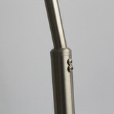 Luminea White Niort Marble &amp; Metal Floor Lamp
