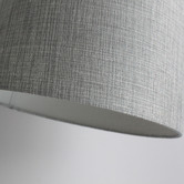Luminea Bezons Grey Metal Floor Lamp