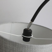 Luminea Bezons Grey Metal Floor Lamp