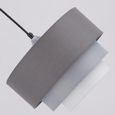 Luminea Chrome Vernette 1 Light Metal Pendant