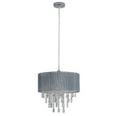 Luminea Margot Chandelier with Fabric Shade