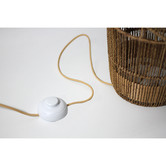 Luminea Harrell Hemp &amp; Linen Floor Lamp