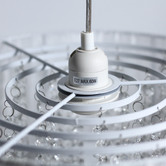Luminea Margot Chandelier with Fabric Shade