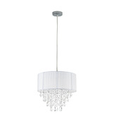Luminea Margot Chandelier with Fabric Shade