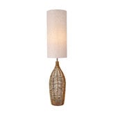 Luminea Harrell Hemp &amp; Linen Floor Lamp