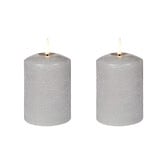 Luminea Remote LED Flameless Wax Pillars