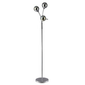 Luminea Farhan 3 Light Metal &amp; Glass Floor Lamp