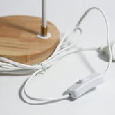 Luminea Gordon Metal &amp; Rubberwood Table Lamp