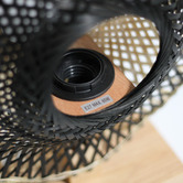 Luminea Logan Rubberwood &amp; Bamboo Table Lamp