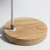 Luminea Gordon Metal &amp; Rubberwood Table Lamp