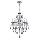 Luminea Charley Metal &amp; Crystal 5 Light Chandelier