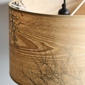 Luminea Ilyas Wooden Pendant Light