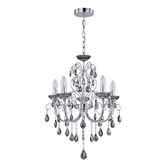 Luminea Charley Metal &amp; Crystal 5 Light Chandelier