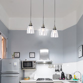 Luminea Ortega 3 Light Metal &amp; Glass Pendant
