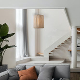 Luminea Aliza Metal &amp; Fabric Pendant Light