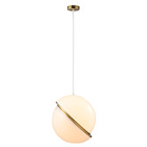 Luminea Roman Metal &amp; Acrylic Pendant Light