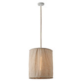 Luminea Aliza Metal &amp; Fabric Pendant Light