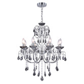 Luminea Charley Metal &amp; Crystal 8 Light Chandelier
