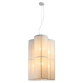 Luminea Nikki 6 Light Metal &amp; Fabric Pendant