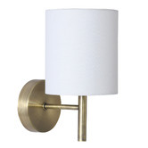 Luminea Garrett Metal &amp; Fabric Wall Lamp