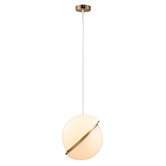 Luminea Roman Metal &amp; Acrylic Pendant Light