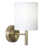 Luminea Garrett Metal &amp; Fabric Wall Lamp
