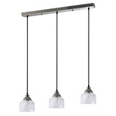 Luminea Wallace 3 Light Metal &amp; Glass Pendant