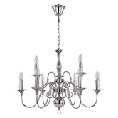 Luminea Jennings Metal 9 Light Candle Chandelier