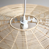 Luminea Rinah Metal &amp; Rattan Pendant Light