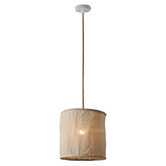 Luminea Aliza Metal &amp; Fabric Pendant Light