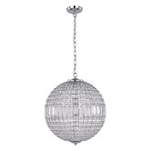 Luminea Eddie Iron &amp; Glass Pendant Light