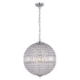 Luminea Eddie Iron &amp; Glass Pendant Light