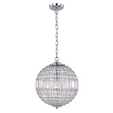 Luminea Eddie Iron &amp; Glass Pendant Light