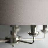Luminea Carroll Iron &amp; Fabric 5 Light Pendant