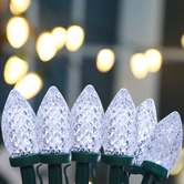 Luminea 50 Cool White Pine Cone LED String Fairy Lights