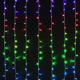 Luminea 1.8m RGB Cleo LED Curtain Fairy Lights