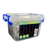Luminea 1.8m RGB Cleo LED Curtain Fairy Lights
