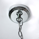 Luminea Georgia Metal &amp; Crystal 3 Light Chandelier