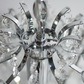Luminea Georgia Metal &amp; Crystal 3 Light Chandelier