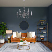 Luminea Jennings Metal 9 Light Candle Chandelier