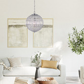 Luminea Eddie Iron &amp; Glass Pendant Light