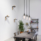 Luminea Wallace 3 Light Metal &amp; Glass Pendant
