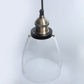 Luminea Ortega 3 Light Metal &amp; Glass Pendant