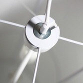 Luminea Nikki Metal &amp; Fabric Pendant Light