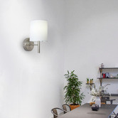 Luminea Garrett Metal &amp; Fabric Wall Lamp