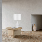 Luminea 66cm Vaughan Ceramic &amp; Fabric Table Lamp