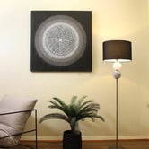Luminea Britany Spherical Glass Floor Lamp